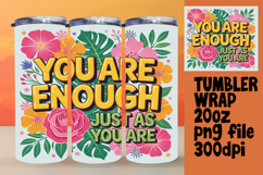 STUNNING 20oz Tumbler Design for Gifts , Flower Quote Product Image 1