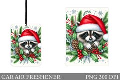 Cute Raccoon Car Air Freshener. Christmas Car Air Freshener Product Image 1
