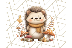 Woodland Autumn Critters PNG Clipart, Cute Fall Animals Product Image 4
