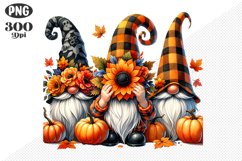 Halloween Gnomes Sublimation - Clipart PNG Design Product Image 1