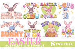 Easter Sublimation PNG Bundle Bunny Chick Farm Hip Hop Joy Product Image 1