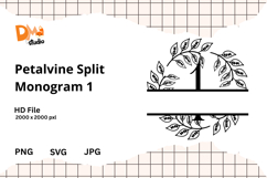 Petalvine Split Monogram Product Image 1