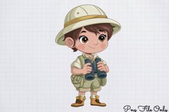 Watercolor Safari Adventure Clipart PNG Product Image 1