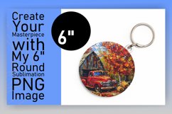 Vintage Americana Truck Beverage Round Design PNG Print Product Image 1