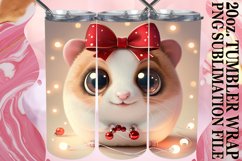 20oz Tumbler Wrap with 3D Christmas Characters Product Image 1