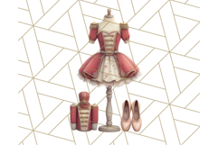 Nutcracker Ballet Clipart, Holiday Ballerina PNG Art Product Image 4