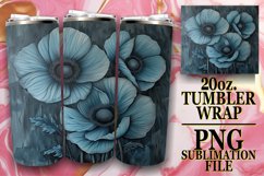 Floral Finesse Mug Wrap Sublimate Whimsy Product Image 1