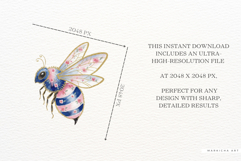 Summer Bees Meadow Clipart Product Image 5