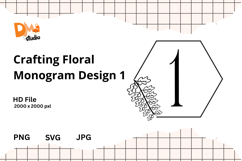 Crafting Floral Monogram Design Product Image 1