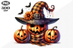 Halloween Pumpkins Sublimation - Clipart PNG Design Product Image 1