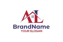 A and L Real Roof Window Logo Design Vector Product Image 1
