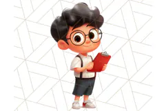 Boy Teacher Clipart PNG, Cute Male Teacher Illustration Product Image 4