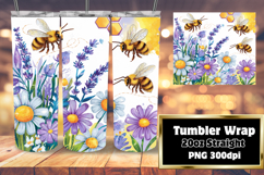 20oz Tumbler Template for Creative Minds , Bee Product Image 1
