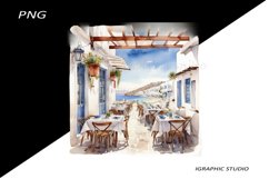 Greece summer clipart, Mediterranean Vacation Clipart Product Image 1