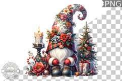 Christmas Gnome Sublimation - Clipart PNG Design Product Image 1