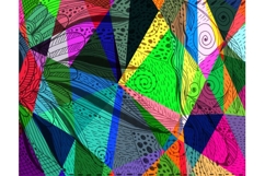 Abstract psychedelic digital and hand drawing image Product Image 1