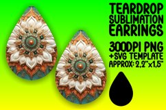 Lovely Teardrop Design for Craft Projects , Mandala Product Image 1