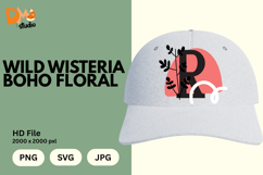 Wild Wisteria Boho Floral Monogram Product Image 1
