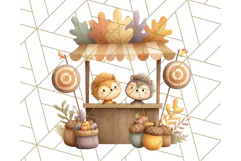 Woodland Autumn Animals PNG Clipart for Fall & Harvest Product Image 4