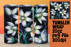 Custom 20oz Sublimation File , Flowers Product Image 1