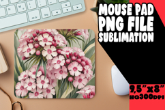 Luminous Mouse Mat Sublimation, Flowers Product Image 1
