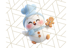Adorable Snowman Character PNG Clipart Product Image 4