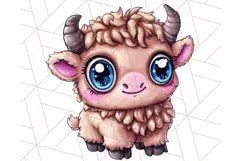 Farm Animals Kawaii Clipart PNG, Cute Barnyard Animal Product Image 4