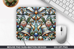 Mouse Pad Sublimation, Christmas Mouse Pad PNG Design Product Image 1