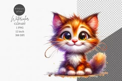 Kitten clipart, Cat clipart, Funny kitten clipart, Product Image 1