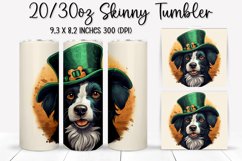 St. Patrick&#039;s Day DOG - Tumbler Sublimation Design Product Image 1