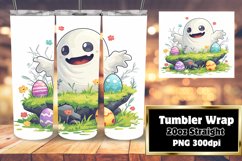 Colorful Spring Easter Ghost Tumbler: Sweet 20oz Product Image 1