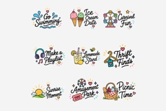Summer Bucket List Clipart PNG, 40 Summer Activity Product Image 2