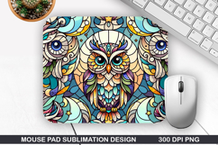 Halloween Owls Mouse Pad Sublimation,Halloween Mouse Pad PNG Product Image 1