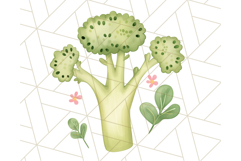 Pastel Watercolor Spring Clipart, Cheerful Floral Png Design Product Image 4