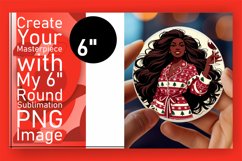 African American Winter Joy: Sublimation Keychain Magic Product Image 1