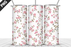 Valentine Flowers Tumbler Design | Valentine Tumbler Wrap Product Image 1