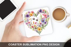 Spring Flower - Coaster Sublimation Design Product Image 1