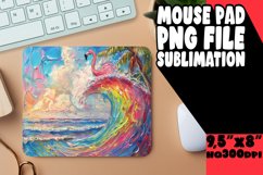 Colorful Flamingo Mouse Pad - Tropical Escape Product Image 1