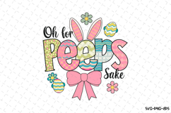 Oh for Peeps sake Easter SVG Design | SVG Cut files Product Image 1