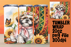 Creative 20oz Artwork for Sublimation , Cute Dog Product Image 1