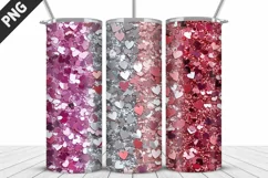 Red Plaid Tumbler Design | Valentine's Day Tumbler Wrap Product Image 3