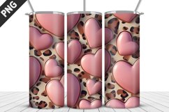 Lovely Hearts Tumbler Design | Valentine&#039;s Day Tumbler Wrap Product Image 1