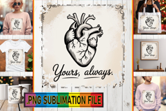 Dazzling PNG Art for TSHIRTS, Heart Quote Product Image 1