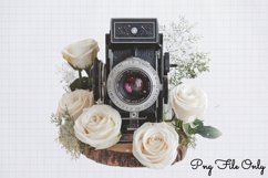 Antique Winter Photography Clipart PNG Product Image 1