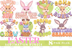 Easter Sublimation DTF Bundle Bunny Chick Farm Hip Hop Joy Product Image 1