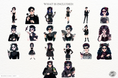 Gothic Girls Clipart Product Image 4