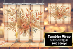 DYNAMIC PNG for 20oz Tumbler , Autumn Flower Product Image 1