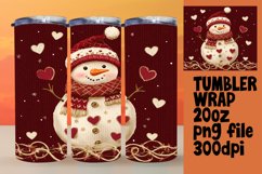 20oz Customizable Tumbler Design , Snowman Product Image 1