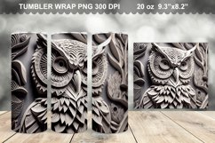 3D Owl Tumbler Sublimation Bundle - 3D Owl Tumbler Wrap Product Image 9