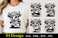 Dancing Calf SVG PNG Product Image 1